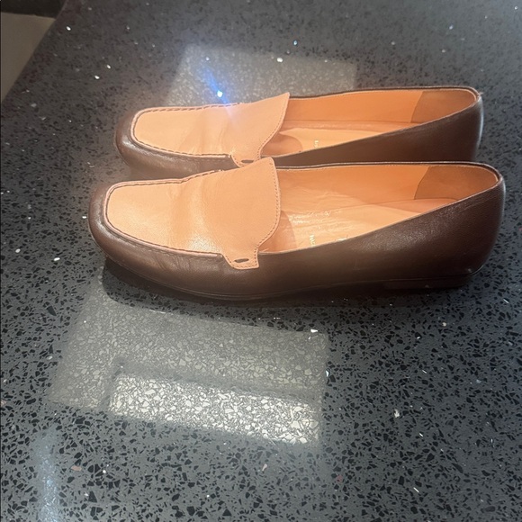 Prada Women's Tan and Dark Brown Loafers - Picture 7 of 7